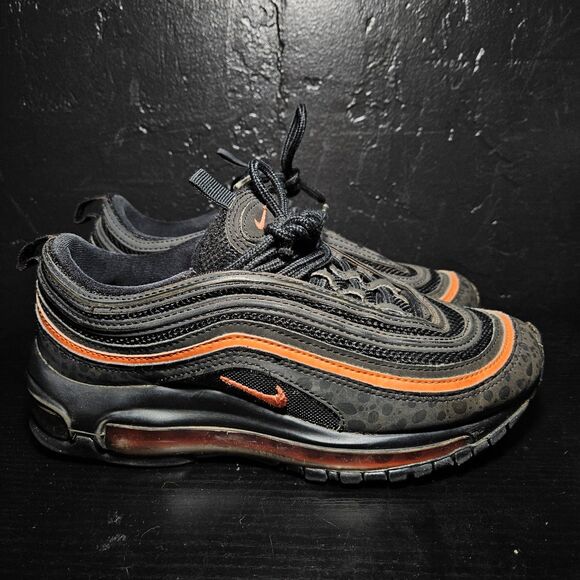Nike Air Max 97 Safari GS "Black Safety Orange" Size 5Y Women's 6.5 DX3088-001 - Picture 4 of 8